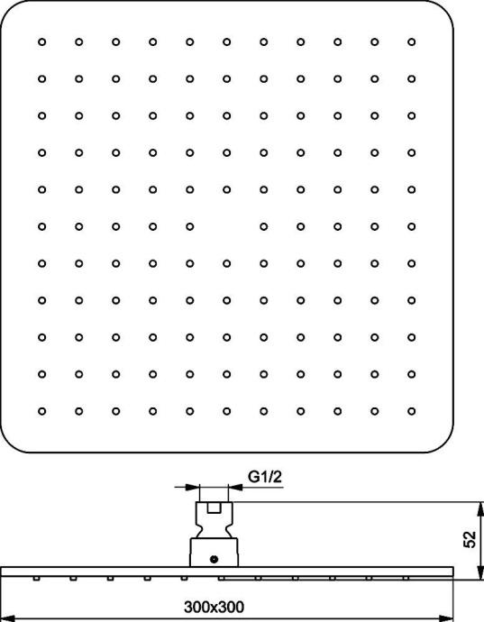 Верхний душ Ideal Standard IdealRain  B0025AA - 1