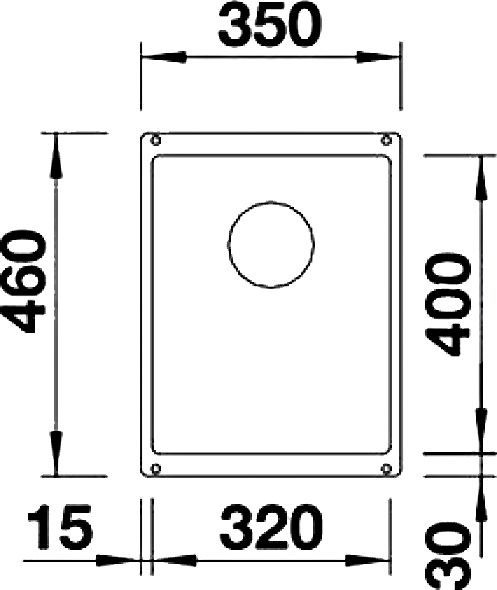 Мойка кухонная Blanco Subline 320-U темная скала 523407 - 1