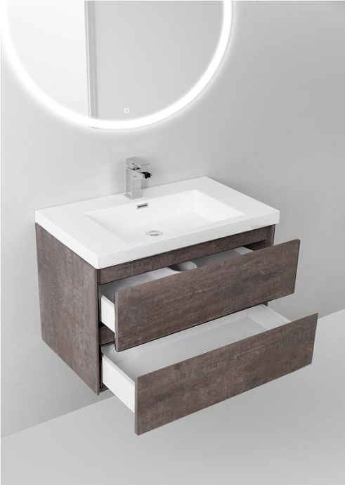 Тумба под раковину BelBagno Luce 80 коричневый LUCE-800-2C-SO-PT - 1