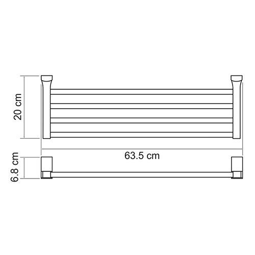 Полка Wasserkraft Leine K-5011 для полотенец - 1