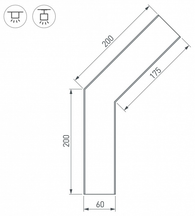 Коннектор угловой Arlight SL-Line-6070-135 030138 - 1