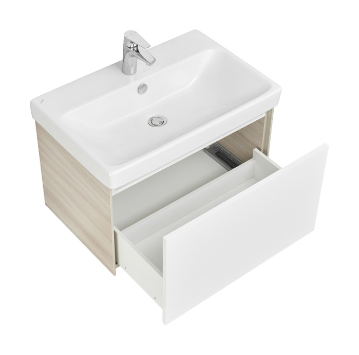 Комплект мебели Aquaton Асти 70 белый-светлое дерево - 5