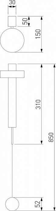 Бра Elektrostandard Orco 40112/LED черный a057590 - 3