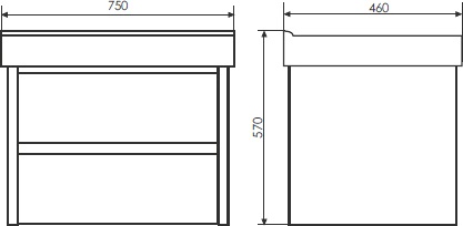 Мебель для ванной Comforty Дублин 75 белый глянец - 5