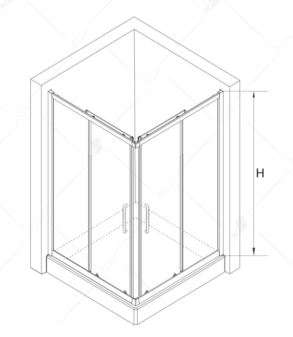 Душевой уголок RGW CL-34B 32093499-14 - 4