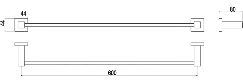 Полотенцедержатель Timo Selene (10053/00 chrome) - 1