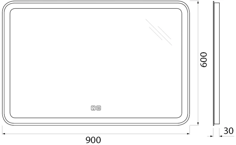 Комплект мебели BelBagno Acqua 90 белый - 9