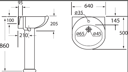 Пьедестал для раковины BelBagno Gala белый BB1078P - 4