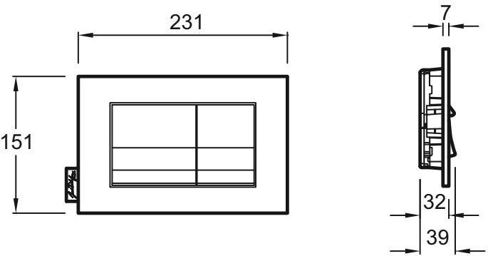 Комплект Jacob Delafon Rodin+ E21749RU-00 кнопка хром - 8