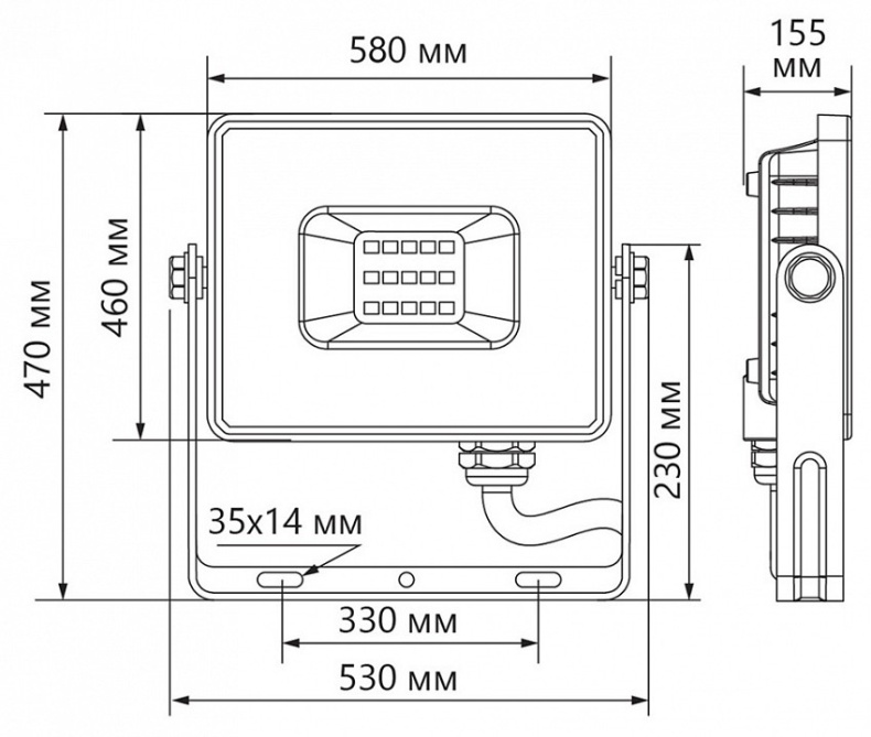 Светодиодный прожектор Feron LL-928 500W 6400K 41157 - 1