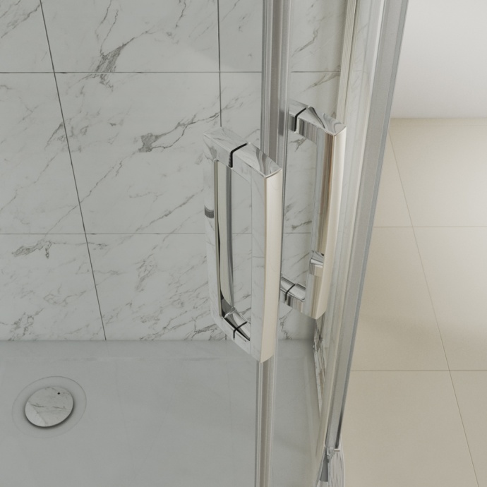 Душевой уголок STWORKI Лунд DE018RBL90110200CH 110x90 см профиль хром глянец 3GW029TTKK000 - 3