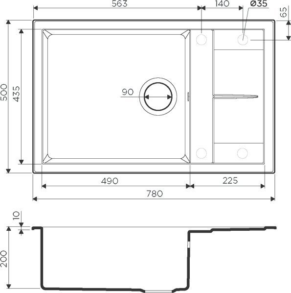 Мойка кухонная Omoikiri Sumi 78-LB шампань 4993726 - 2