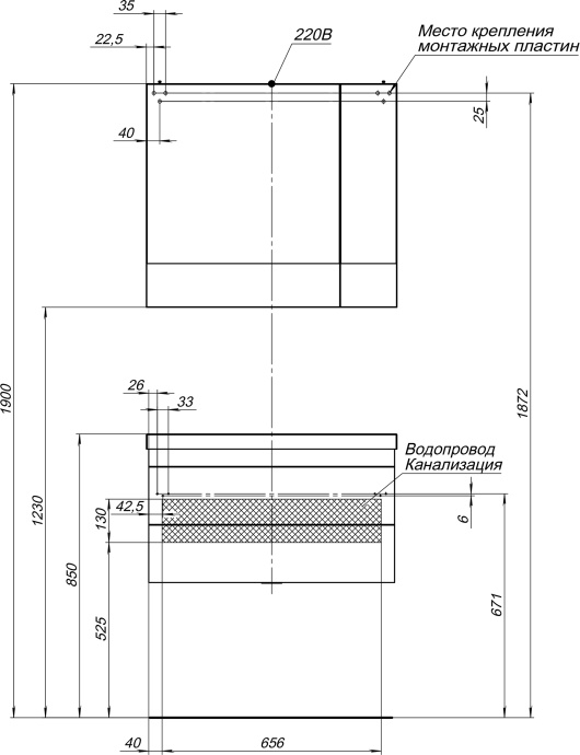 Зеркало-шкаф Aquanet Верона 75 белый 175381 - 37