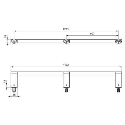 Полотенцедержатель для раковины Ideal Standard Connect  E6985AA - 1