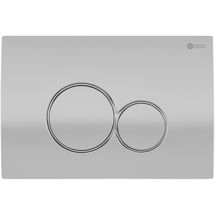 Кнопка смыва Point Виктория хром матовый PN44061SC - 0