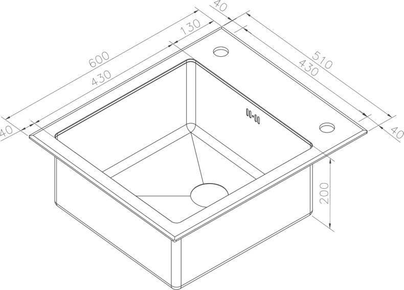 Мойка кухонная Zorg Glass GL-6051-WHITE-GRAFIT графит - 1