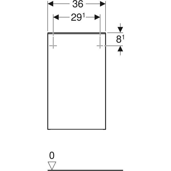 Шкаф Smyle Square низкий пекан Geberit 500.359.JR.1 - 4