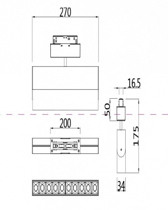 Трековый светодиодный светильник Maytoni Track Lamps TR015-2-20W3K-B - 3