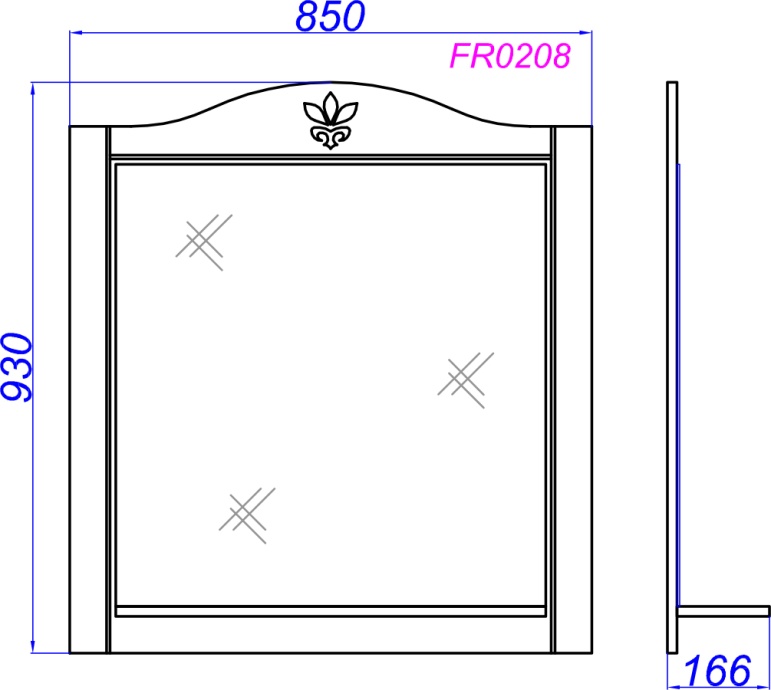 Мебель для ванной Aqwella Franchesca 85 - 10