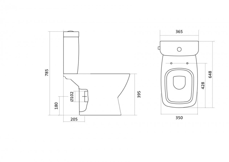 Напольный унитаз Santek Нео лайт 1WH302470, с микролифтом 1.WH30.2.470 - 12