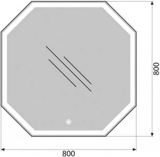 Зеркало BelBagno SPC-OTT-800-800-LED-TCH - 4