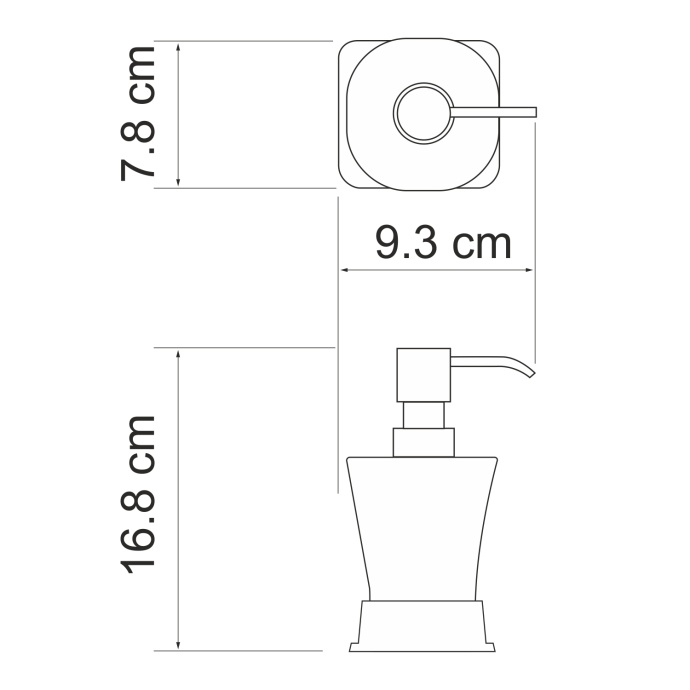Amper K-5499NICKEL Дозатор для жидкого мыла - 2