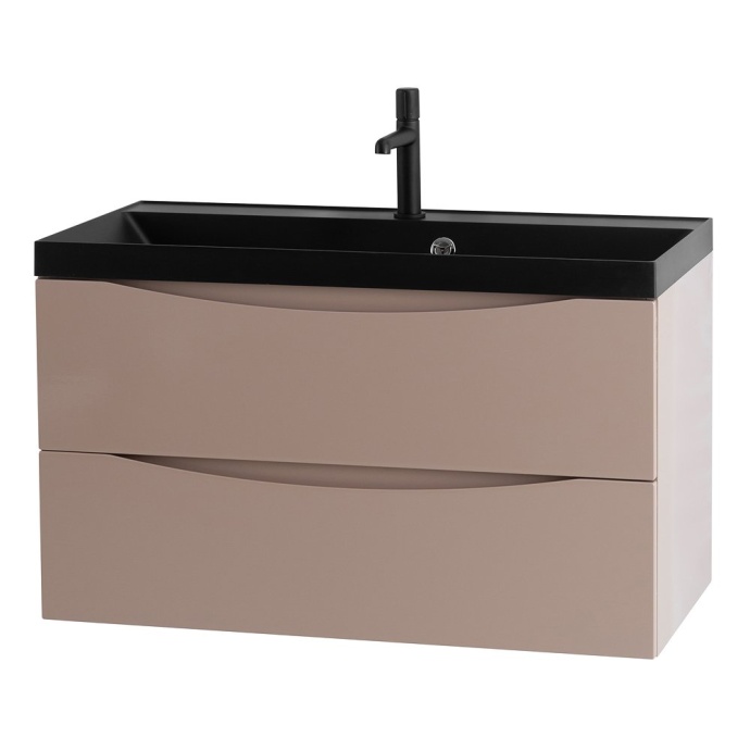 Тумба с раковиной BelBagno Marino 90 бежевый матовый - 4