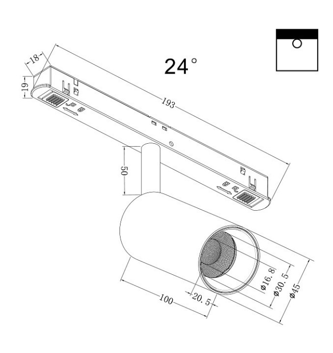 Светильник на штанге Maytoni Focus LED TR032-4-5W3K-S-DS-B - 1