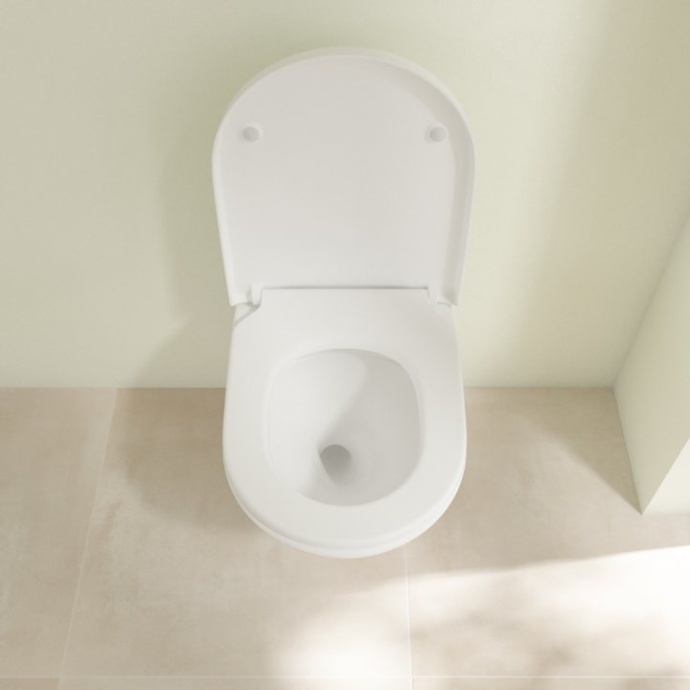 Унитаз подвесной Villeroy & Boch Subway 3.0 4670TSR1 alpin, ceramicplus, сиденье с микролифтом - 5