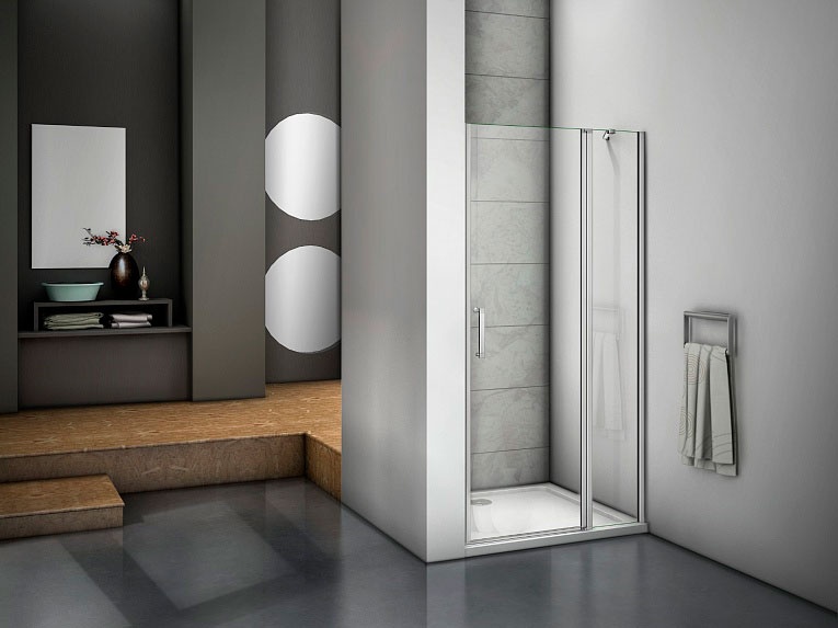Душевая дверь в нишу Good Door Mokka WTW-120-C-WE 120 см  c магнитным профилем - 1