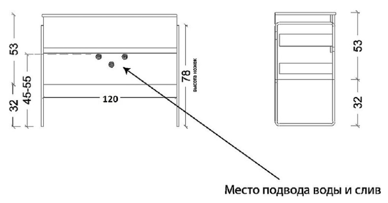 Тумба под раковину Armadi Art Vallessi 120 светлое дерево 837-120-L - 11
