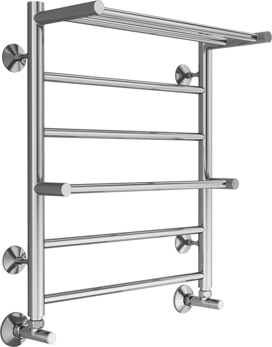 Водяной полотенцесушитель Terminus Анкона П6 500x600 с полкой Хром 4670078529954 - 1