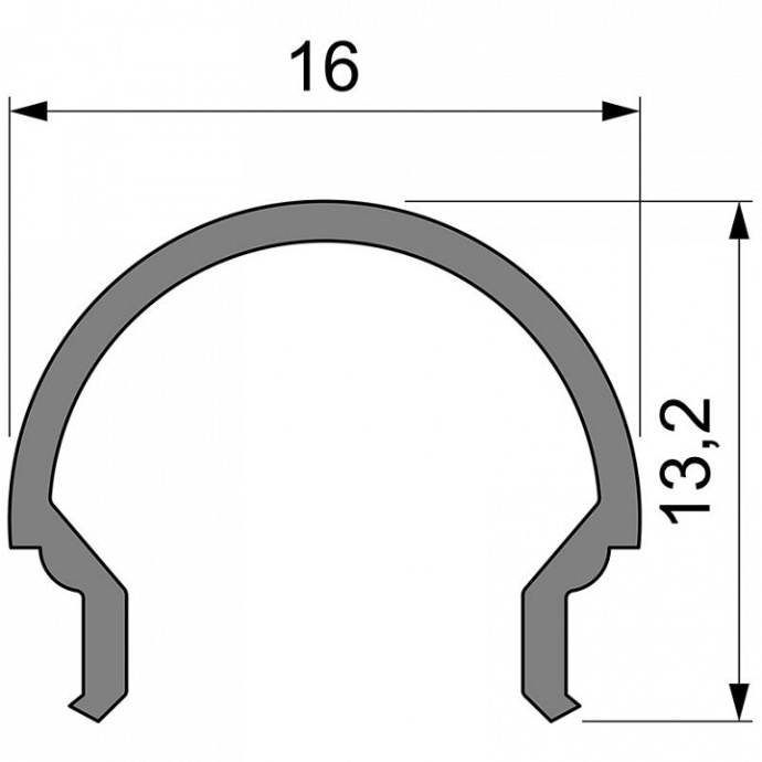 Профиль накладной Deko-Light R-01-10 984511 - 1