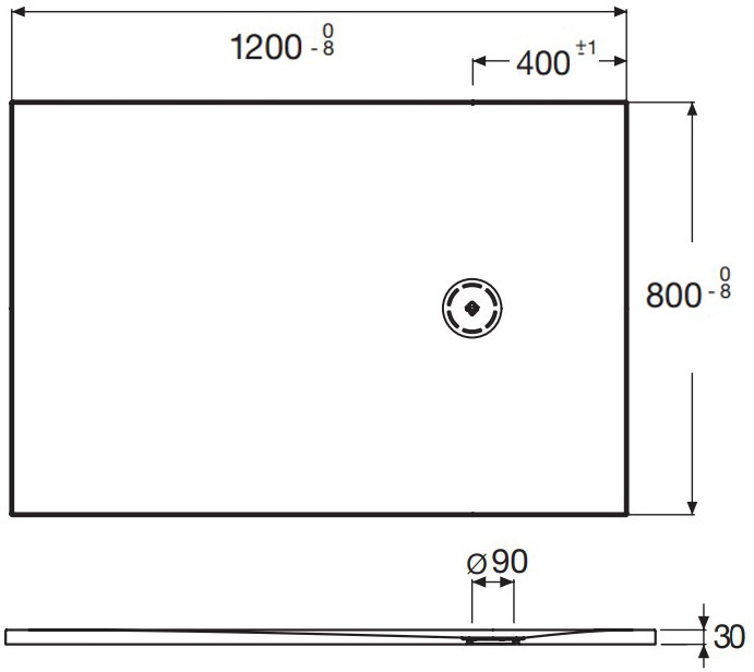 Поддон для душа Jacob Delafon Singulier 120х80 серый сланец E67013-NAD - 3