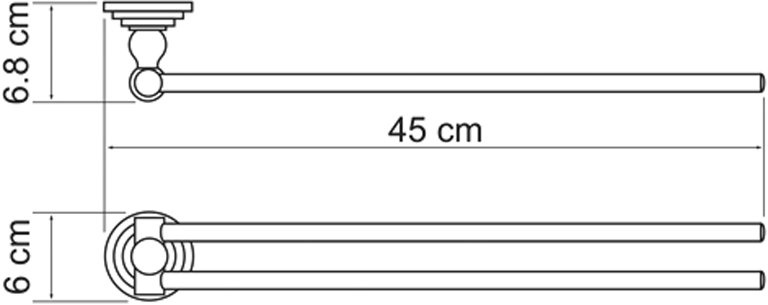 Полотенцедержатель Wasserkraft Ammer K-7031 - 2