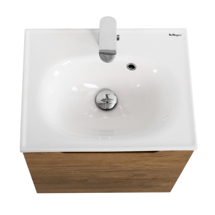 Тумба с раковиной BelBagno Etna 50 L светлое дерево - 3