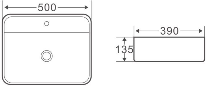 Раковина BelBagno BB1321 накладная - 2