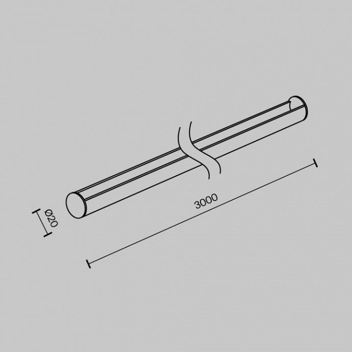 Крепление для треков-ремней Maytoni Accessories for system Parity TRA130SR-3B - 2