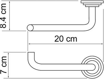 Держатель туалетной бумаги Wasserkraft Ammer K-7096 - 2