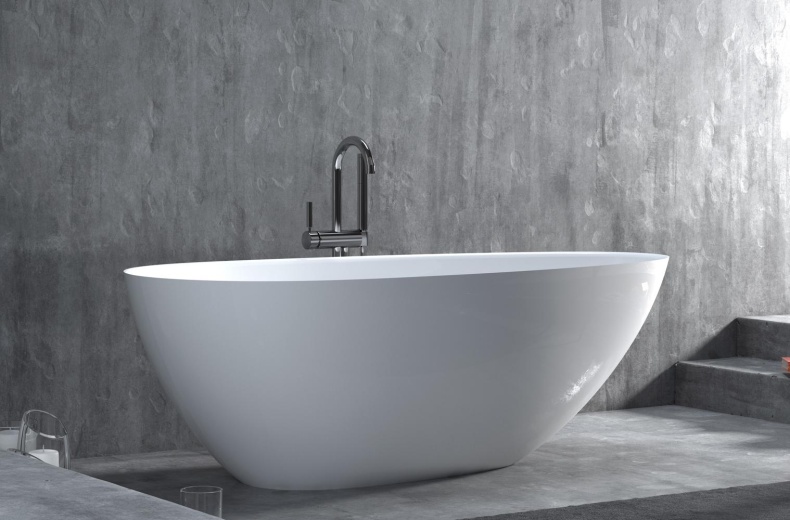 Ванна из искусственного камня Salini Paola 172x83 101612SMRH S-Stone, матовый, RAL снаружи - 3