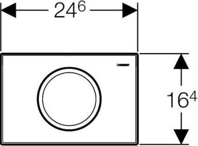 Кнопка смыва Geberit Delta 11 115.120.46.1 хром матовый - 1