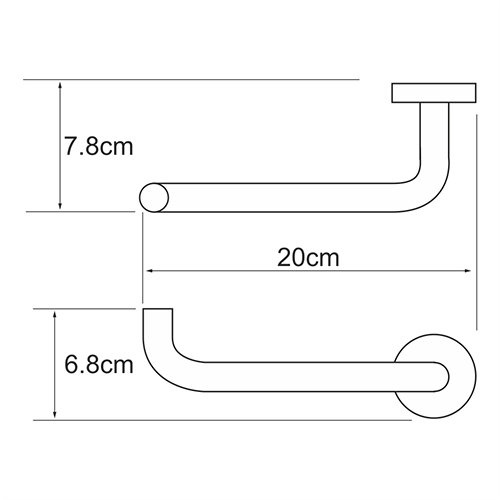 Держатель туалетной бумаги Wasserkraft Rhein K-6296 - 2