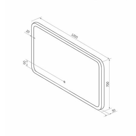 Зеркало Comforty Лотос 120 с подсветкой 00-00013494 - 3