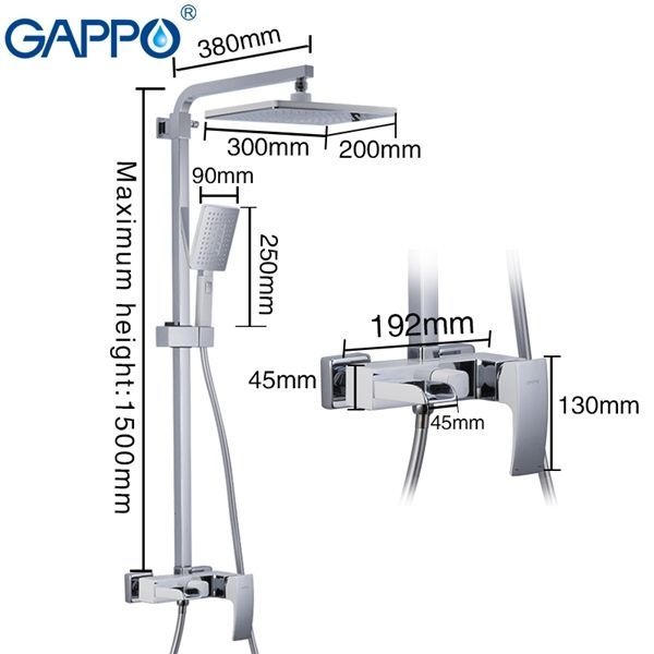 Душевая стойка Gappo Jacob G2407-30 - 7