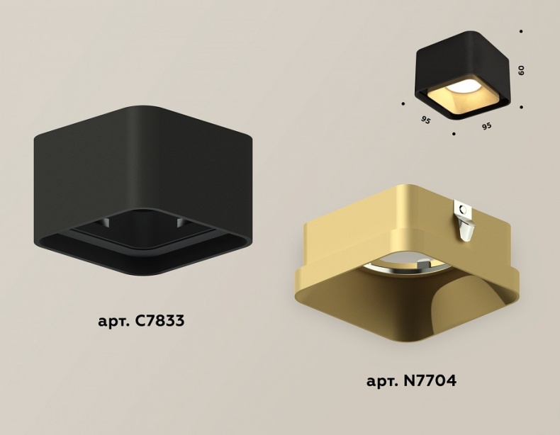 Накладной светильник Ambrella Light XS XS7833004 - 3