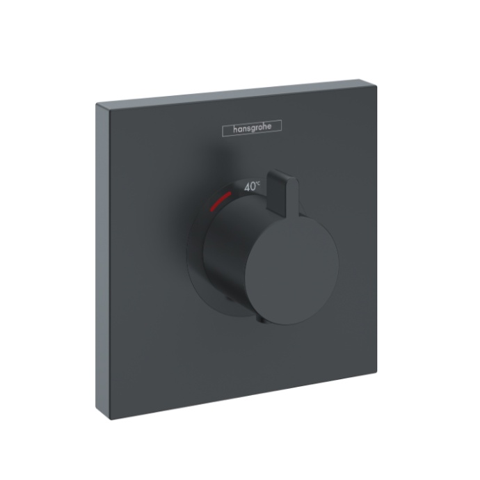 Смеситель для душа Hansgrohe ShowerSelect HighFlow с термостатом черный матовый 15760670 - 0