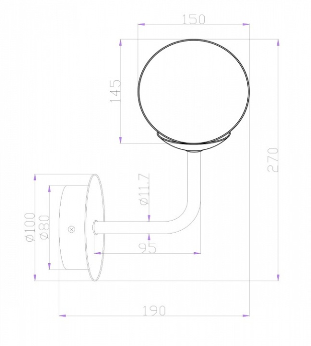 Бра Maytoni Erich MOD221-WL-01-N - 1