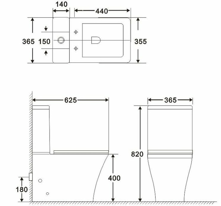 Бачок для унитаза BelBagno Marmi белый  BB052T - 2