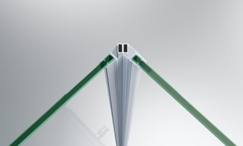 Душевой уголок BelBagno Etna 120х80 хром  ETNA-AH-12-120/80-C-Cr - 3