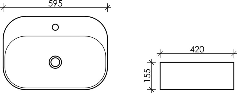 Раковина Ceramica Nova Element CN5012 - 2